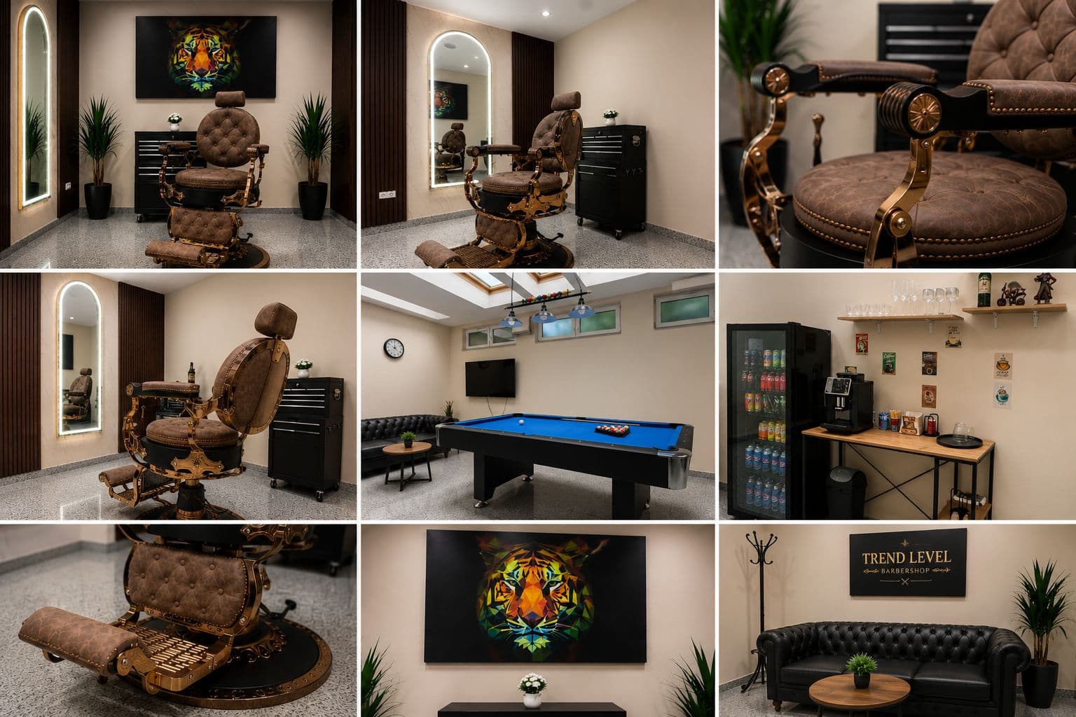 Trend Level Barbershop Interieur